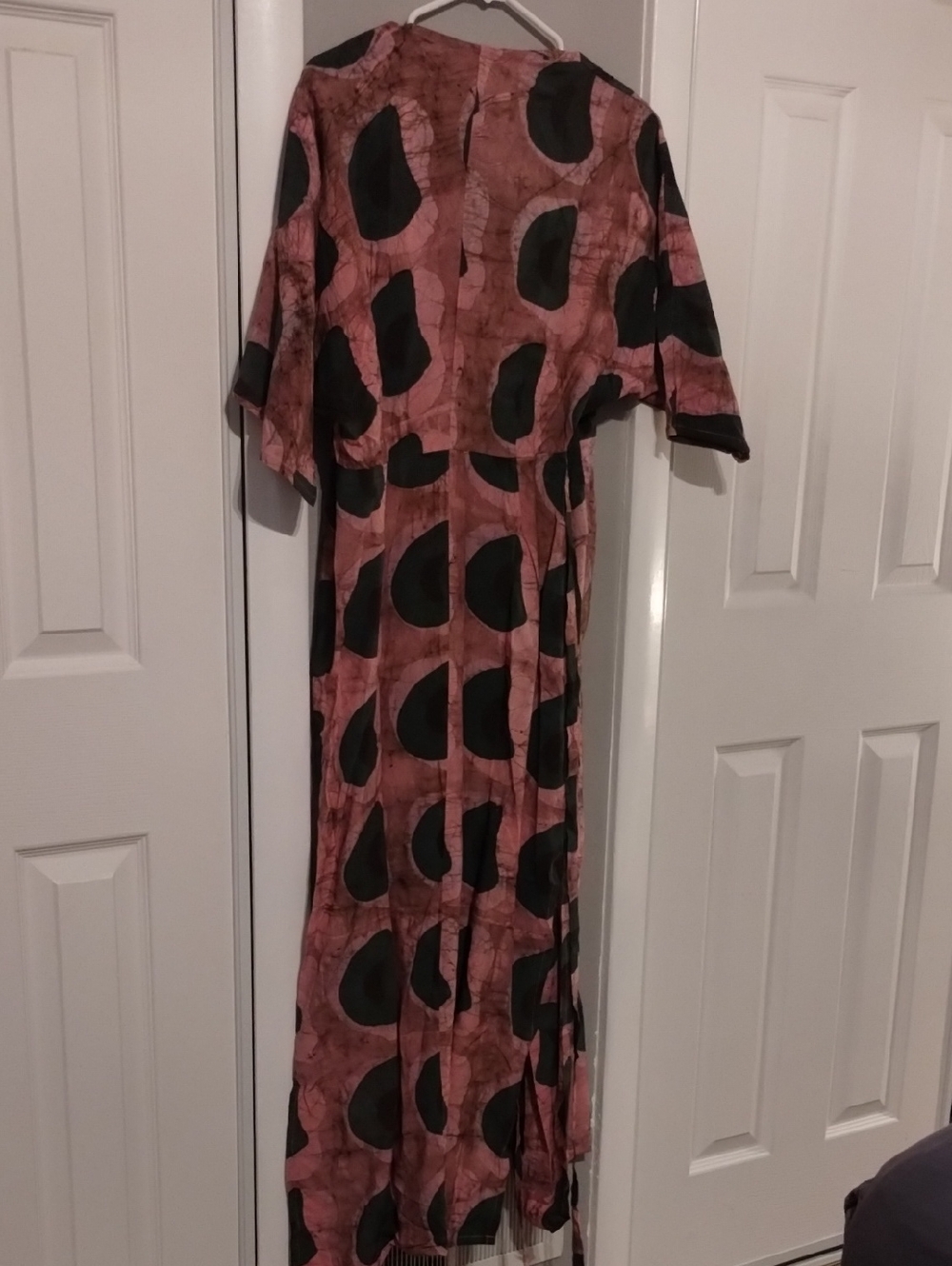 Osei Duro Hand Batiked Letsa Wrap Dress NWOT M Made In Africa - Picture 5 of 9